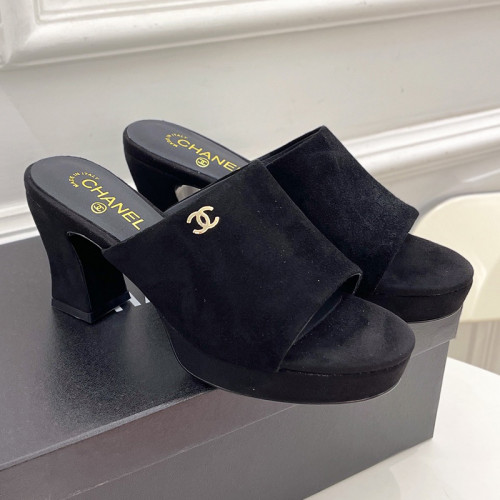 Chanel Womens Shoes Sandals Slippers Luxury Brand Design with Original Box Women Slippers 7cm Heel