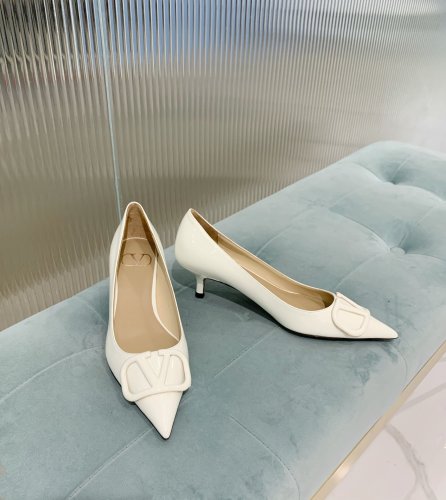 Valentino Women Shoes Mule Flip Flop Sandals VLOGO SIGNATURE CALFSKIN PUMP 45MM / 1.8 IN. Luxury Brand with Original Box