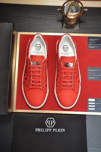 Philipp Plein Men Shoes Sneakers Low Top Sneaker Fashion Design Luxury Brand with Original Box