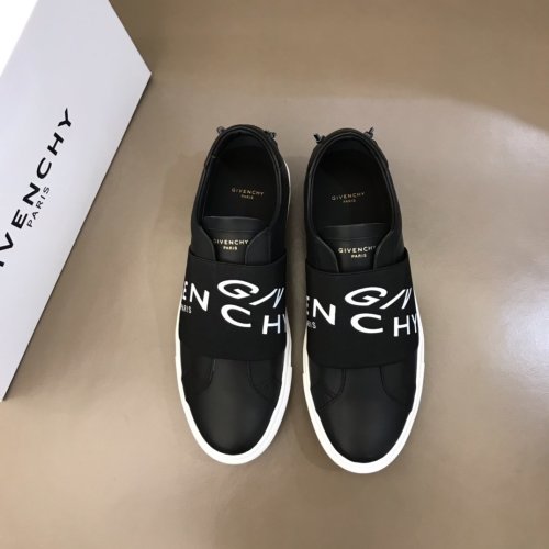 Givenchy Men Shoes Fashion Type Luxury Brand GIVENCHY SNEAKERS IN LEATHER WITH LATEX BAND with Original Box
