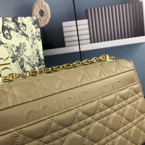 Dior Womens Bags Crossbody Bag LARGE DIOR CARO BAG Supple Cannage Calfskin with Original Box