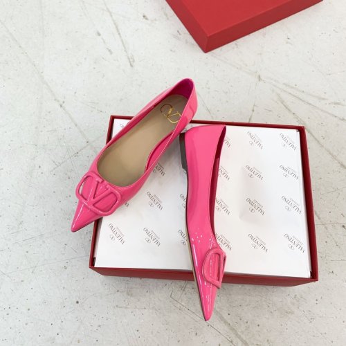 Valentino Women Shoes Mule Flip Flop Sandals VLOGO SIGNATURE CALFSKIN PUMP Flat Luxury Brand with Original Box