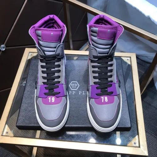 Philipp Plein Men Shoes High Top Sneaker Fashion Design Luxury Brand