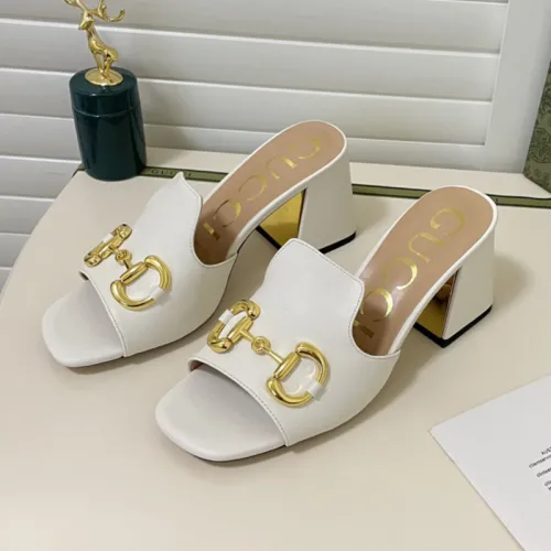 Gucci Womens Shoes Sandals Casual Design Luxury Brand Classic Leather Women's slide sandal with Horsebit with Original Box