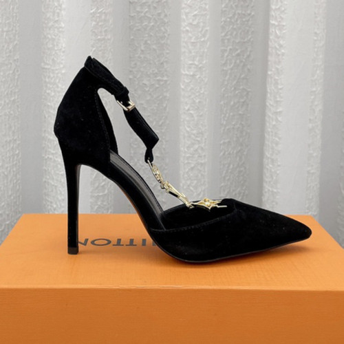 Louis Vuitton Womens Shoes Pumps Sandals Leather Design Luxury Brand Fashion Sandals with Original Box 10cm Heel