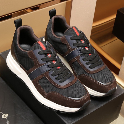 Prada Mens Shoes Sneakers Casual Shoes for Men Luxury Brand Breathable Fashion Sneakers with Original Box