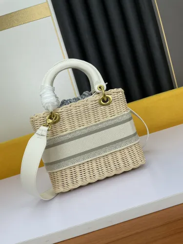 Dior Womens Bags Handbags Luxury Fashion Dior MEDIUM LADY D-LITE BAG with Original Box