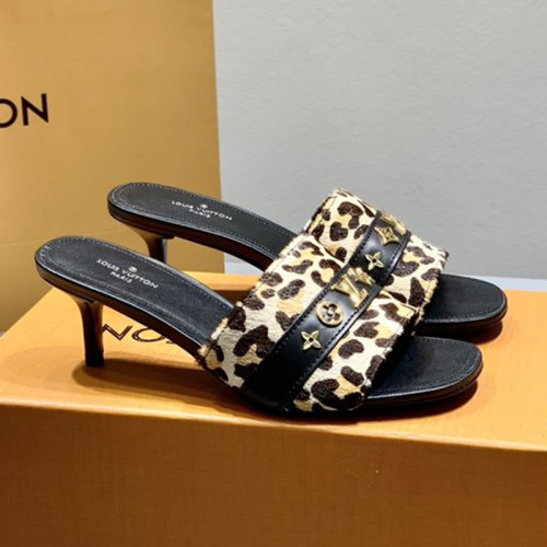 Louis Vuitton Womens Shoes Pumps Sandals Leather Design Luxury Brand Fashion Sandals with Original Box 5.5cm Heel