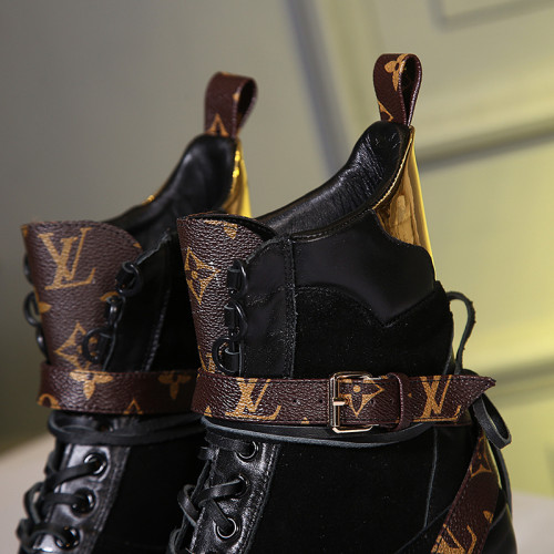 Louis Vuitton Women Shoes Boots Luxury Brand Fashion Ankle Boots LAUREATE PLATFORM DESERT BOOT