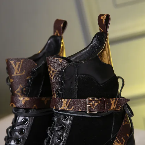 Louis Vuitton Women Shoes Boots Luxury Brand Fashion Ankle Boots LAUREATE PLATFORM DESERT BOOT