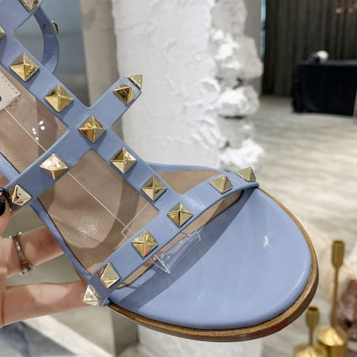 Valentino Women Shoes Mule Flip Flop Sandals ROMAN STUD SLIDE SANDAL IN QUILTED NAPPA with Original Box Luxury Brand