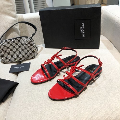Saint Laurent YSL Womens Shoes Flat Sandals