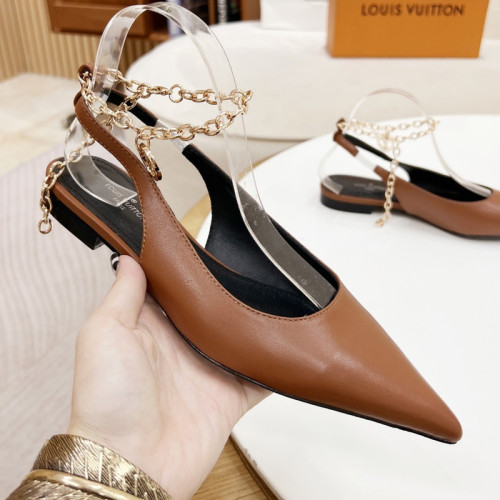 Louis Vuitton Womens Shoes Sandals Slippers Leather Design Luxury Brand Fashion Sandals with Original Box