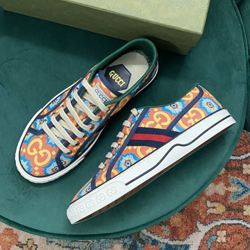 Gucci Womens Shoes Sneakers Luxury Brand Women's Gucci Tennis 1977 sneaker ‎663257 2UX10 9070 with Original Box
