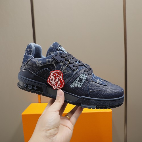 Louis Vuitton Men Shoes Fashion Sneakers Design Luxury Brand LV TRAINER SNEAKER with Original Box 1A9ZC2