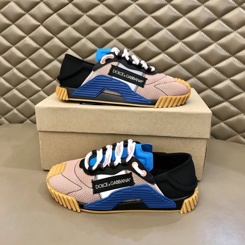 Dolce&Gabbana Men Shoes Luxury Brand Fashion Type Ns1 Slip-on Sneakers In Mixed Materials CS1769AJ9688S221
