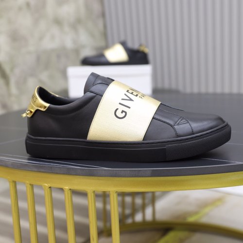 Givenchy Men Shoes Fashion Type Luxury Brand GIVENCHY SNEAKERS IN LEATHER WITH LATEX BAND with Original Box