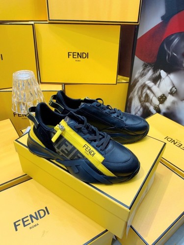 Fendi Mens Shoes Fashion Sneakers Luxury Brand Casual Fendi Flow Low-Top Sneakers Shoes for Men with Original Box