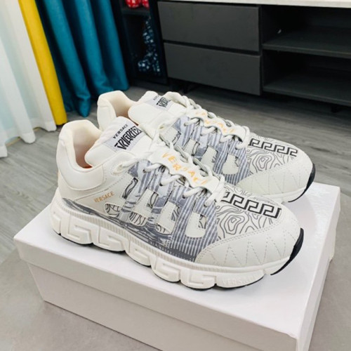 Versace Women Shoes Fashion Design Luxury Brand TRIGRECA SNEAKERS with Original Box
