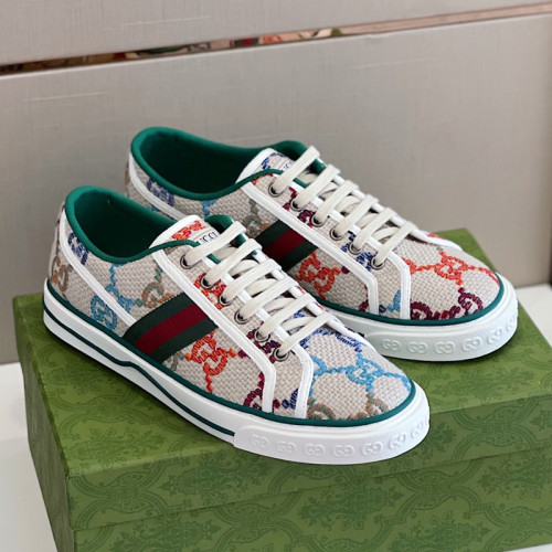 Gucci Womens Shoes Sneakers Luxury Brand Women's Gucci Tennis 1977 sneaker ‎663257 2UX10 9070 with Original Box