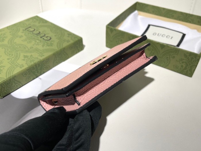 Gucci Womens Bags Wallets Leather Design Luxury Brand GG Marmont card case wallet with Original Box 658610 17WAG 5788