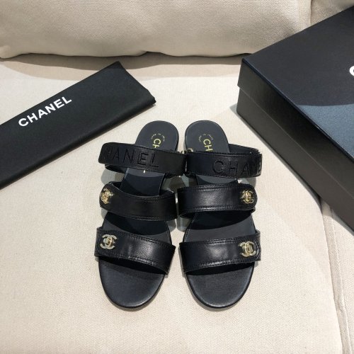 Chanel Womens Shoes Flat Mules