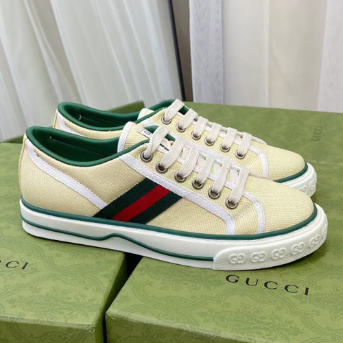 Gucci Mens Shoes Sneakers Luxury Brand men's Gucci Tennis 1977 sneaker ‎606110 GZO30 9361 with Original Box