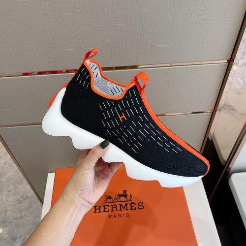 Hermes Mens Casual Shoes Fashion Sneakers Luxury Brand with Original Box