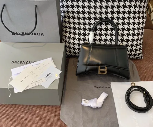 Balenciaga Womens Bag HOURGLASS XS TOP HANDLE BAG with Original Box