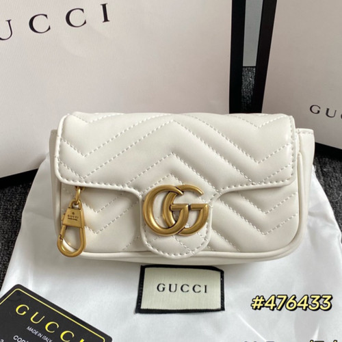Gucci Womens Bags Shoulder Messenger Bag Luxury Brand GG Marmont matelassé leather super mini bag with Original Box