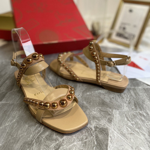 Christian Louboutin Womens Shoes Flat Slide Sandal
