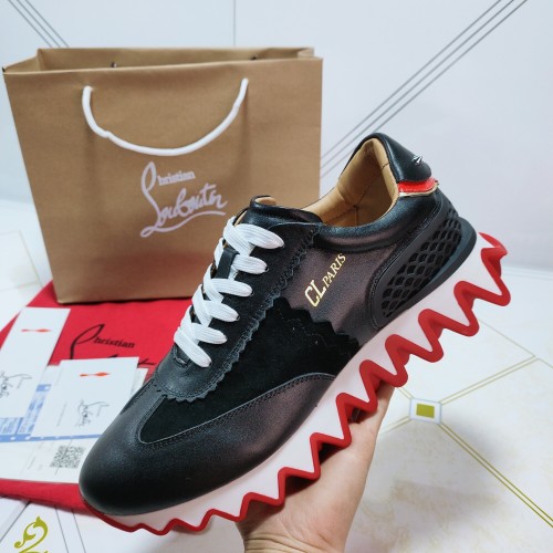 Christian Louboutin Mens Shoes Sneakers Luxury Brand Red Bottom Design Sports Footwears