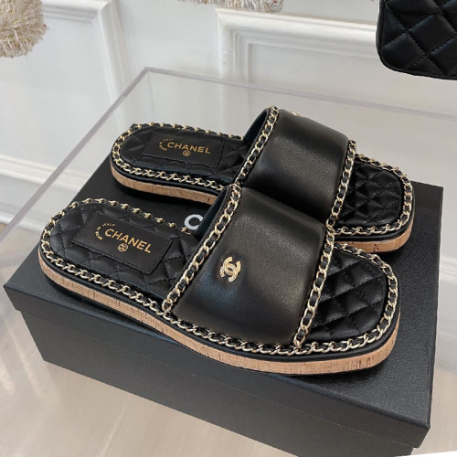 Chanel Womens Shoes Sandals Slippers Luxury Brand Design with Original Box