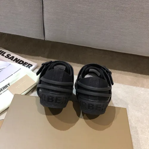 Burberry Mens Shoes Cotton and Leather Webb Sneakers