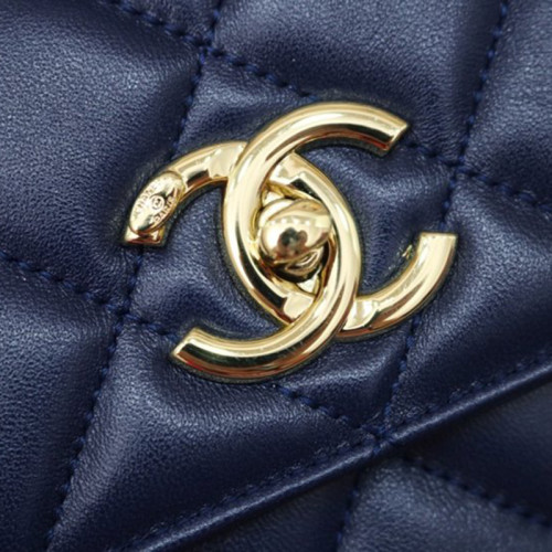 Chanel Womens Shoulder Bags Luxury Brand with Original Box Small Flap Bag With Top Handle Lambskin & Gold-Tone Metal