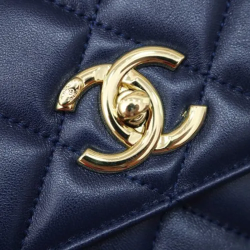 Chanel Womens Shoulder Bags Luxury Brand with Original Box Small Flap Bag With Top Handle Lambskin & Gold-Tone Metal