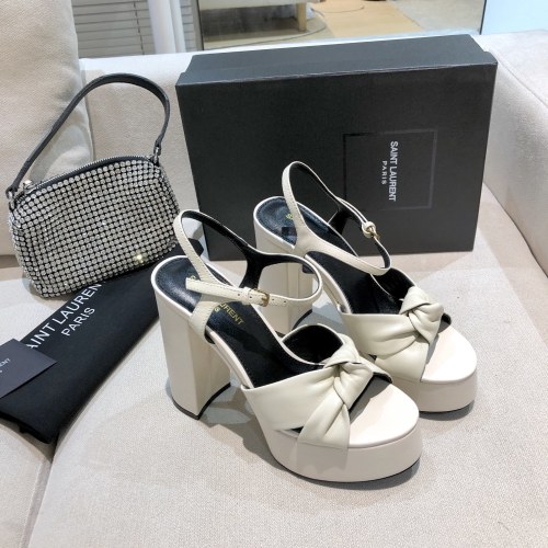 Saint Laurent YSL Womens Shoes BIANCA SANDALS IN SMOOTH LEATHER 6067131ZJ001906