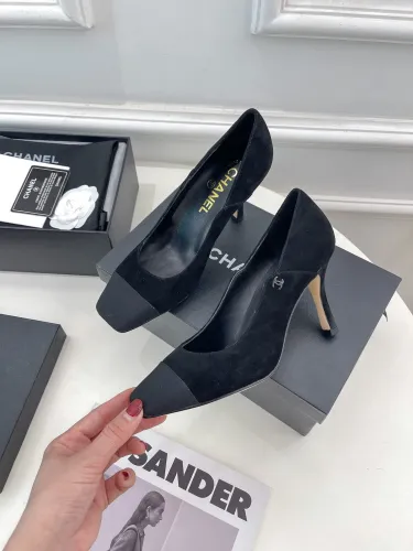 Chanel Womens Shoes Pumps Sandals Luxury Brand Design with Original Box Women Slippers 8cm Heel Pumps