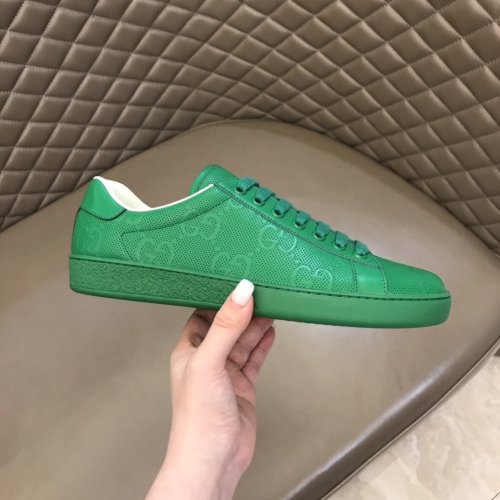 Gucci Mens Fashion Shoes Luxury Brand Men's Ace GG embossed sneaker 625787 1XK10 3727