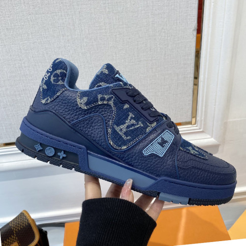 Louis Vuitton Men Shoes Fashion Sneakers Design Luxury Brand LV TRAINER SNEAKER with Original Box 1A9IQJ