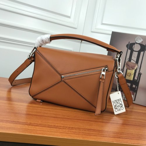Loewe Womens Bag Small Puzzle Bag in Soft Grained Calfskin