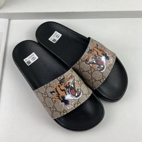 Gucci Mens Shoes Sandals Slides Slippers Luxury Brand Thick Sole Design with Original Box