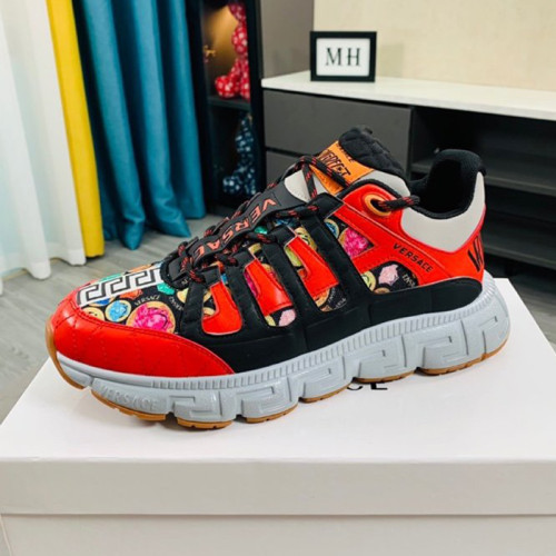 Versace Men Shoes Fashion Design Luxury Brand TRIGRECA SNEAKERS with Original Box