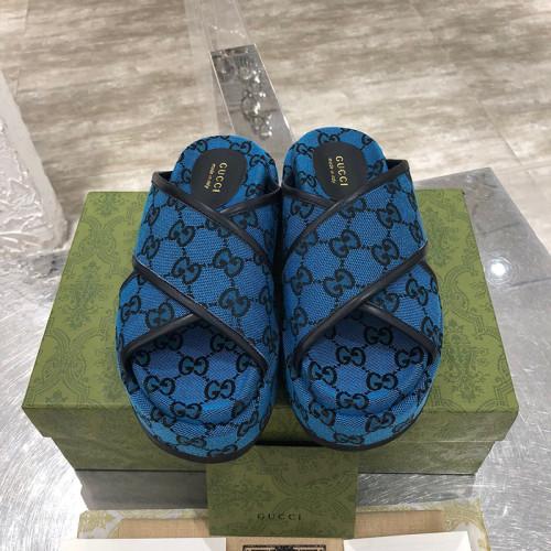 Gucci Womens Shoes Platform Slide Sandal