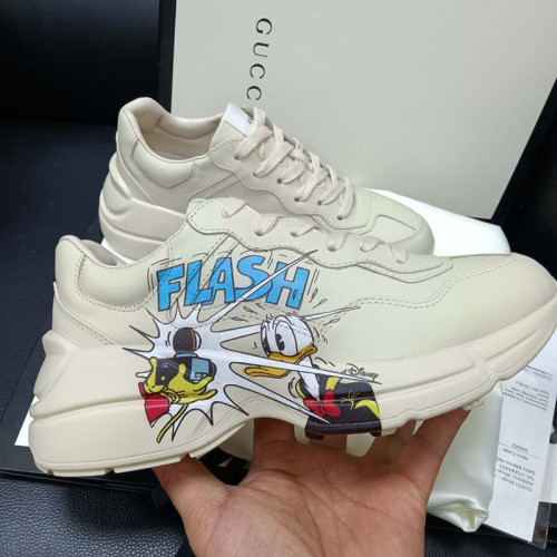 Gucci Womens Shoes Sneakers Fashion Type Luxury Brand Design Rhyton Sneaker with Original Box