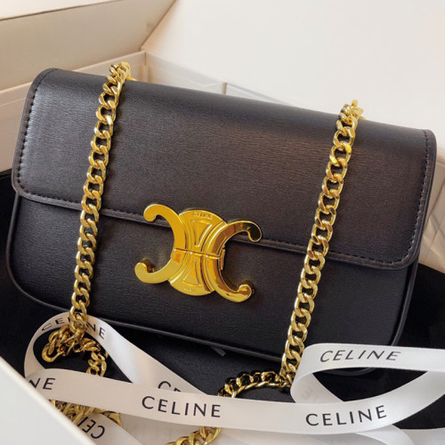 Celine Womens Bags Crossbody Design Luxury Brand CROSSBODY OVAL PURSE CUIR TRIOMPHE IN SMOOTH CALFSKIN with Original Box