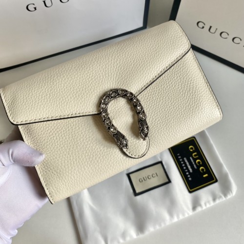 Gucci Womens Bags Crossbody Shoulder Messenger Bags Luxury Brand Dionysus GG Supreme chain wallet ‎401231 KHNSN 8642 with Original Box