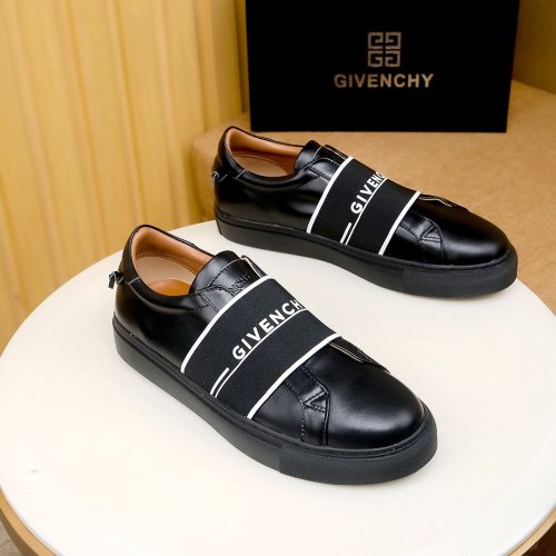 Givenchy Men Shoes Fashion Type Luxury Brand GIVENCHY SNEAKERS IN LEATHER WITH LATEX BAND with Original Box