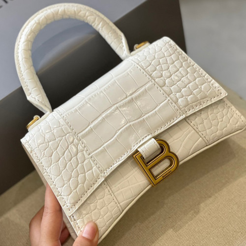 Balenciaga Womens Bags HOURGLASS XS S TOP HANDLE BAG with Original Box