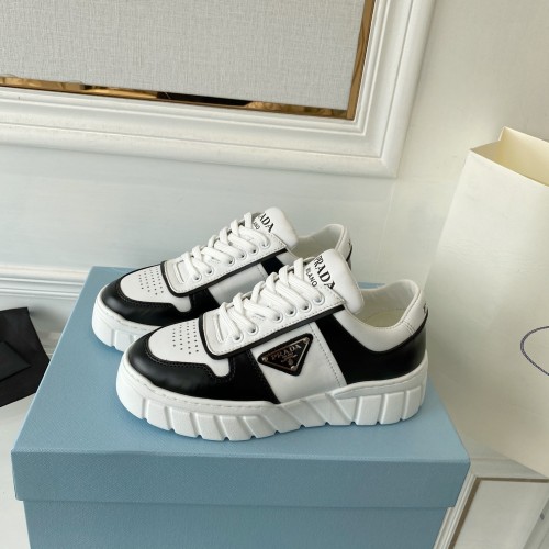 Prada Womens Shoes Casual Luxury Brand Breathable Sneakers with Original Box